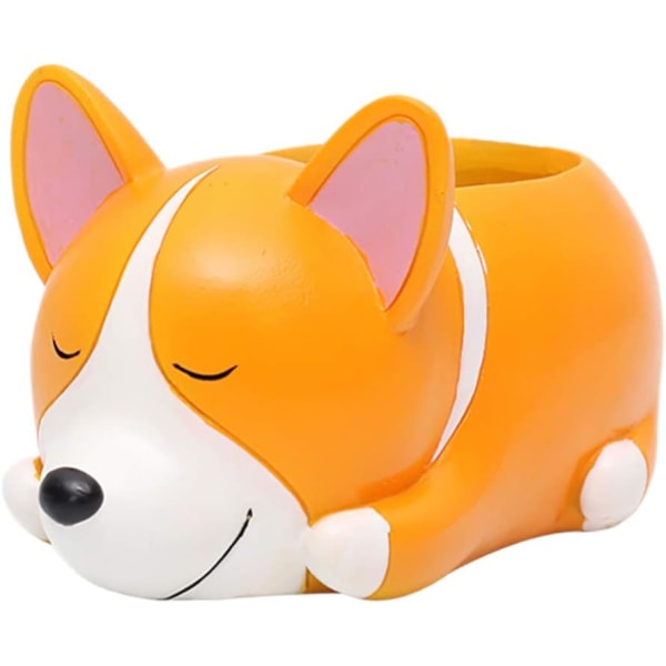 Mehevä kaktuskukkaruukku - Kawaii Animal Söpö uninen koira