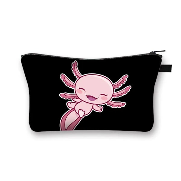 Søt Axolotl-veske Gamesolotl Gamer-sminkevesker Kawaii Toalettartikler Arrangører Liten håndveske Jenter Casual Kosmetikkveske shzbxqdw04cw