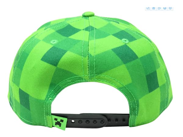 Minecraft Snapback Baseballkasket til Mænd og Kvinder i Bomuld, Åndbar Solhat-FF-