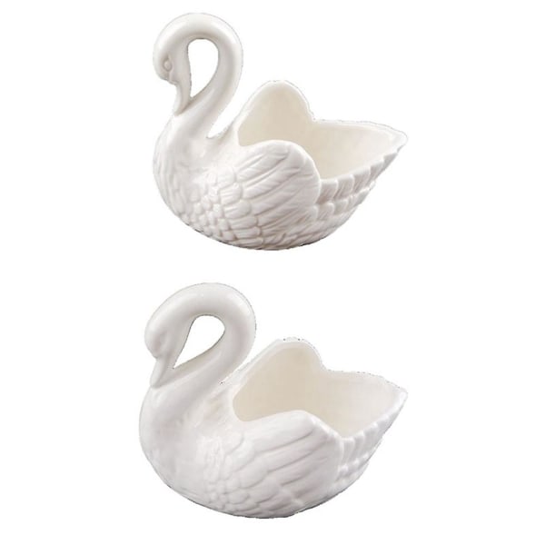 Creative White Swan Keramisk blomkruka Multifunktionsljushållare