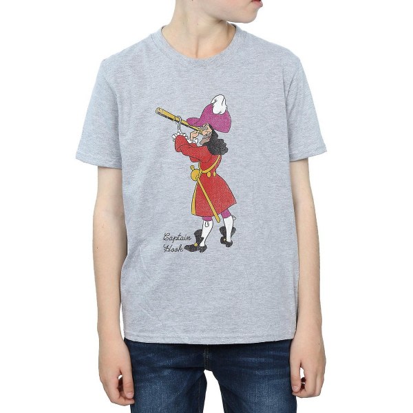 Peter Pan Boys Classic Captain Hook T-Shirt 9-11 Years Sports G Sports Grey 9-11 Years