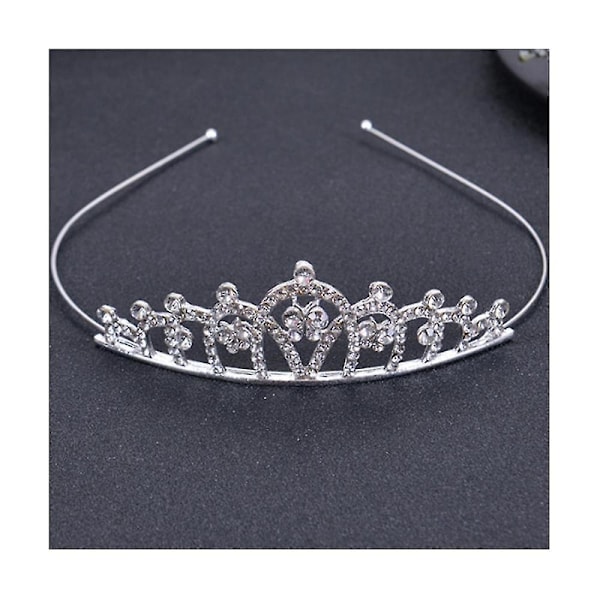 6 stk. børns strass diadem Lovely Princess Håraccessoirer Vis brudens hovedbeklædning