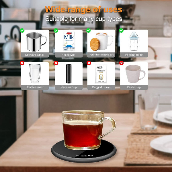 Kaffemugg Varmare, kaffevärmare for hemmabord med automatisk afstängning