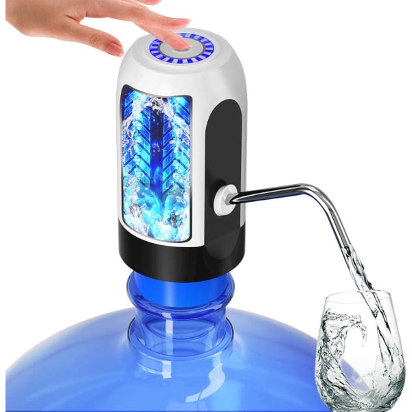 Vattenflaskpump, vattenflaskdispenser 5 gallon USB -laddning