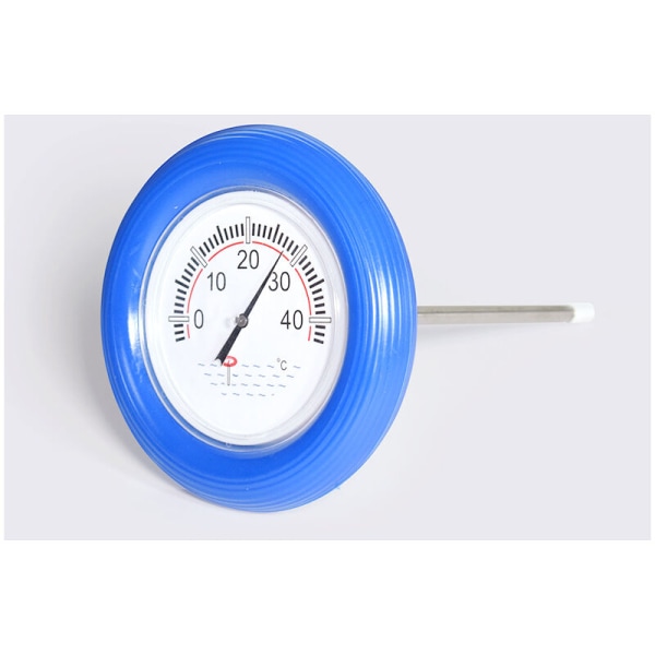 Diameter bøyetermometer for svømmebasseng 12 cm blå