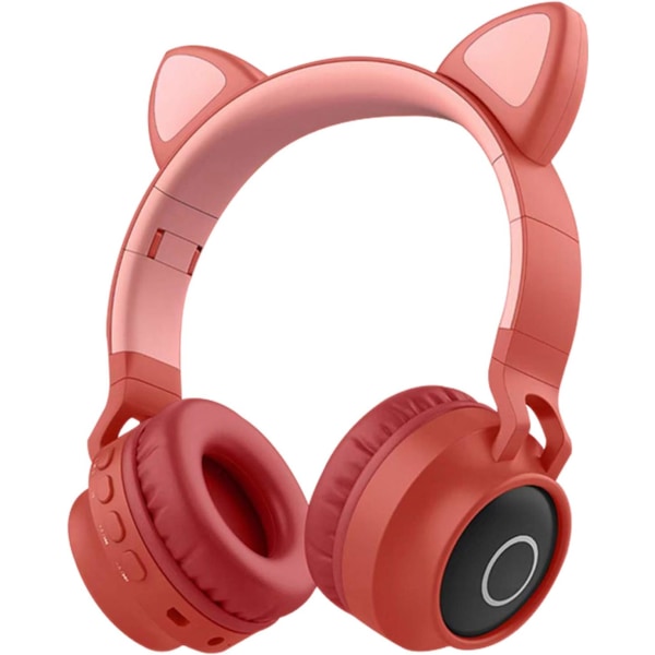 Bluetooth 5.4 Cat Ear-hørlurar Vikbara On-Ear Stereo