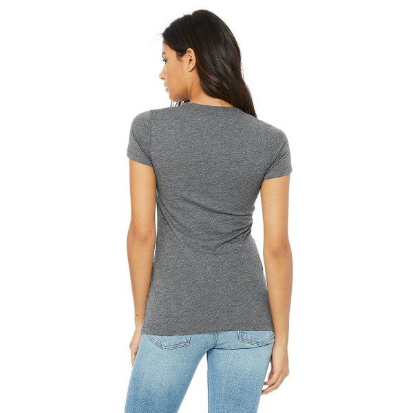 Bella + Canvas Triblend T-skjorte for kvinner/damer M Grå Grå M
