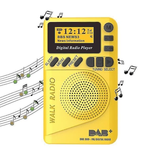 Mini Pocket AM/FM Radio Bedste Modtagelse Genopladelig Bærbar Radio med MP3-afspiller|Radio