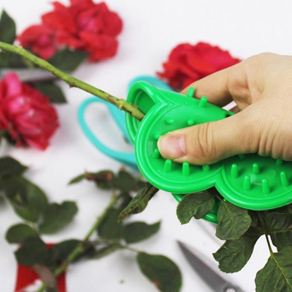 Bladfjerning Tornfjerner Myk Silikon Rose Flower Florist Shop Tool Jikaix Green