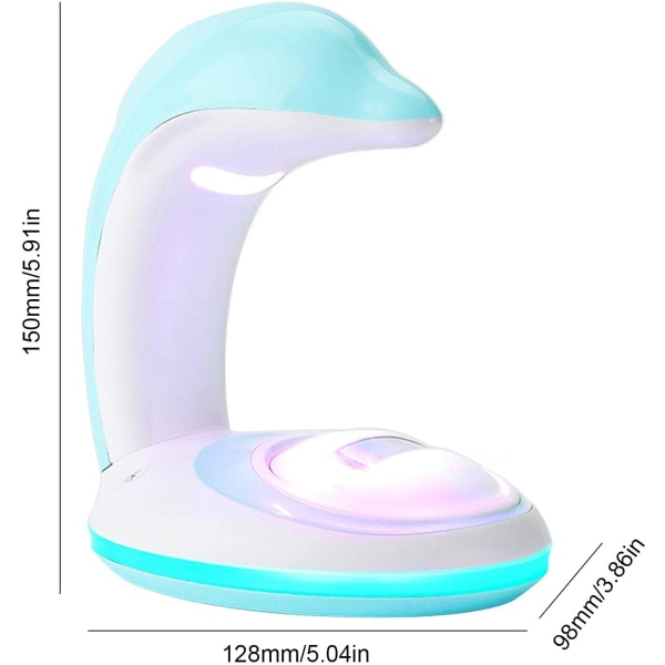 Dolphin Rainbow Projection Lamp, Rechargeable USB Rainbow