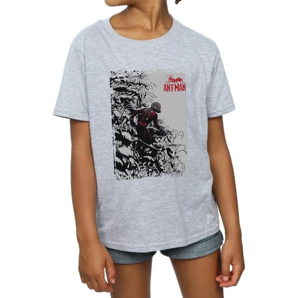 Marvel Girls Ant-Man Army puuvilla T-paita 9-11 vuotta Sport Grey 9-11 vuotta