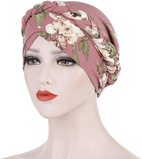 Blomstret hodeplagg turban elastisk for kvinner kjemoterapi hodeplagg hijab muslimsk