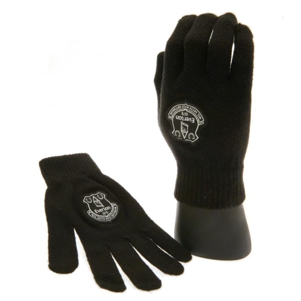 Everton FC Kids/Kids Stickade Handskar One Size Svart One Size