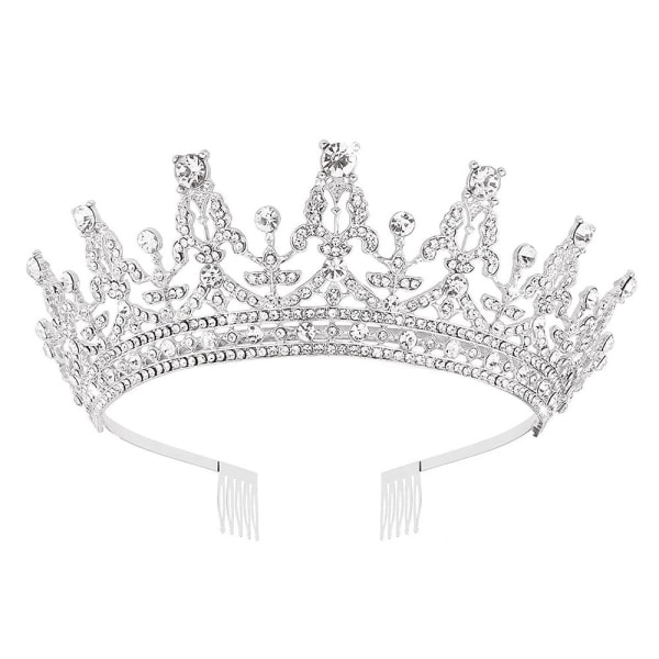 Krone tiara og prinsesse diadem med kam bryllup fødselsdag prom mors dag gave