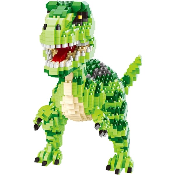 1457 st Micro set för leksaker, mini dinosaurie tegelstenar, byggstenar, återanvändbara (Velociraptor)