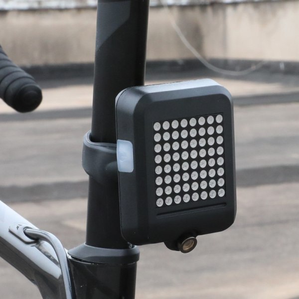 Cykel Smart Sensor Blinkersljus Cykelbakljus sort