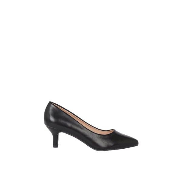 Dorothy Perkins Dame/Dame Dover Kitten Heel Court Shoes 4 U Black 4 UK