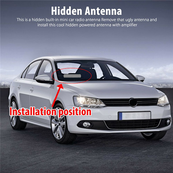 Auton radioantenni Piilotettu antenniradio Stereo Stealth FM AM