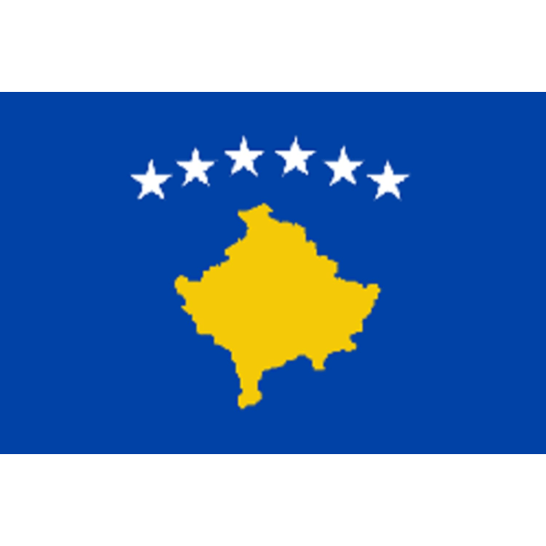 Flagg - Kosovo Blå Blue Kosovo