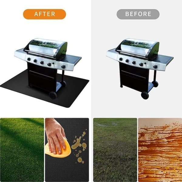Brandsikker og varmebestandig grillmåtte/grilltilbehør 165cm*99cm