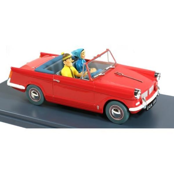 Tintin - 1:24 Modellbil #52 - Turist Röd bil Multicolor multifärg