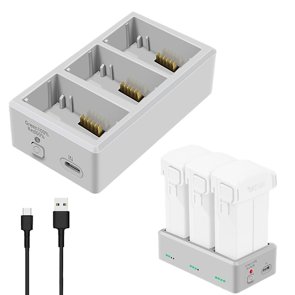 Lämplig for DJI MINI 3PRO lader toveis butler USB digital display batteri hurtiglading power tilbehør