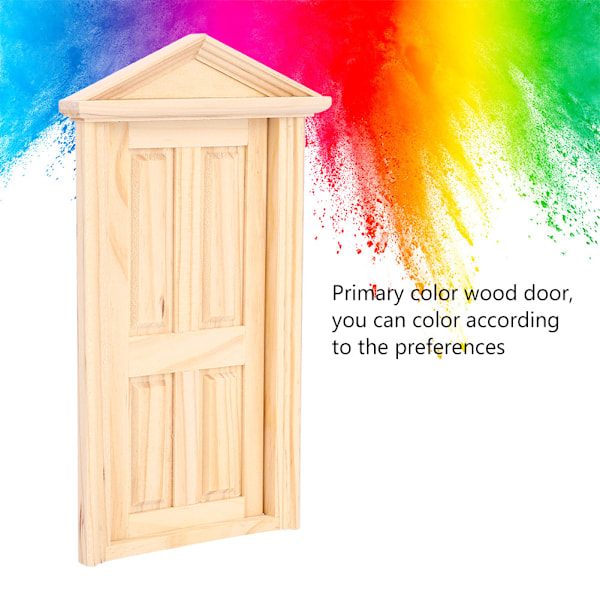 1:12 Nukkekodin Miniatyyrit DIY Puinen Kierreovi Huonekalutarvikkeet 0.1
