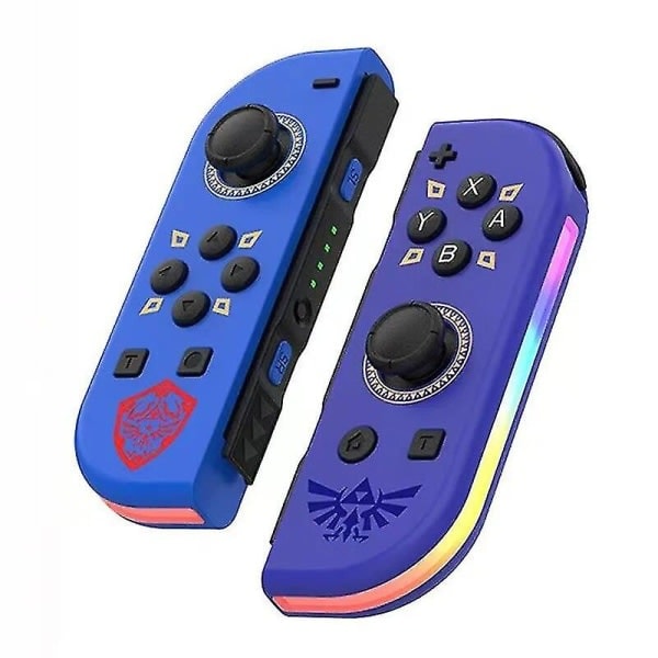 Trådlös handkontroll kompatibel med Nintendo Switch, OLED, Lite Gamepad Joystick (V/H) Ersättning med RGB Höger Zelda
