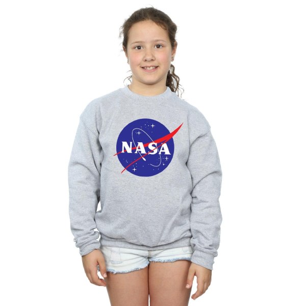NASA Girls Insignia Logo collegepaita 5-6 vuotta Sport Grey 5-6 vuotta
