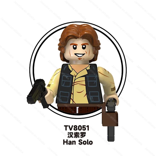 SW Rymdkriget Darth Mini Actionfigurer Klonsoldat Droider Jedi Anakin Skywalker Byggklossar i Plast Set Barnpresent TV8051