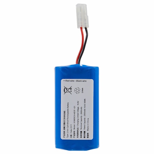 För Xiaomi Mijia G1 14.4V 2500mAh Li-Ion Polymer Batteri Monteringsdel (Kod: H18650CH-4S1P-G1) (W