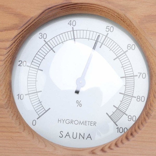 Termohygrometer Digital, 2 i 1 træhygrometer Bastutermometer Dubbelratt Bastu Temperaturmätare Fuktighetsmätare for strömrum