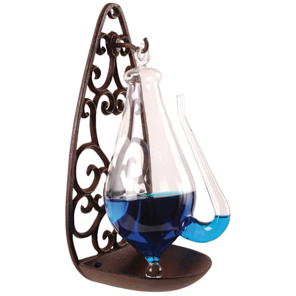 Esschert Design Stormglas med støbejernsholder 0,5 L TH31 Transparent Transparent