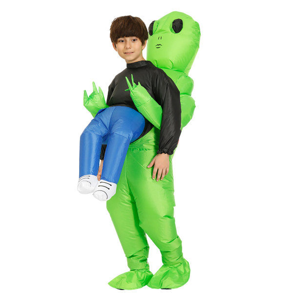 Uppblåsbar Alien Kostym för Barn, Festlig Uppblåsbar Dräkt, Halloween Cosplay, Fantasy Kostym