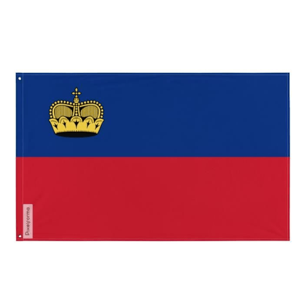 Liechtenstein flagga 128x192cm i polyester