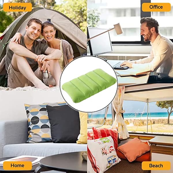 Inflatable Pillow - Travel Pillow - Beach Pillow - Camping Pillow-FF- grön