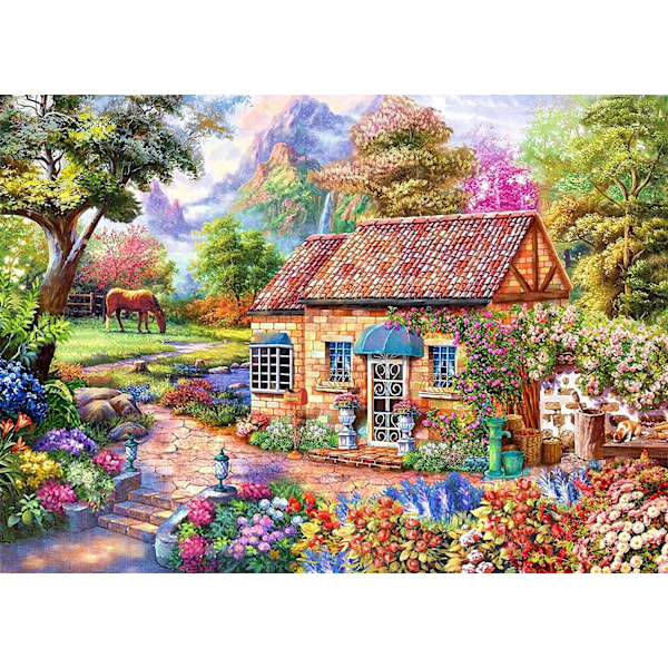 Pussel för vuxna 1000 bitar | Semesterhus | 1000 Piece Jigsaw Educational Game Heminredning Pussel.