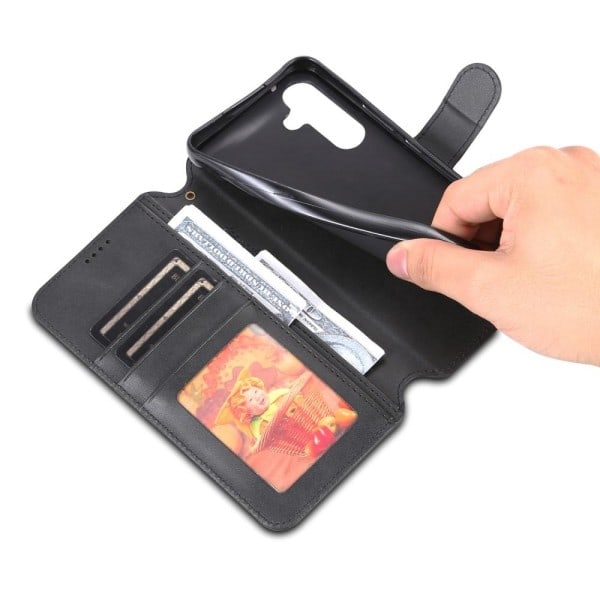 Til Samsung Galaxy A54 5G AZNS Pung Etui - Sort Sort