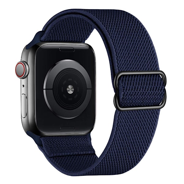 iWatch 7 Ny Elastisk Nylon Justerbar Fleksibel Vevd Apple-Rem Mørk Blå 38mm40mm41mm dark blue