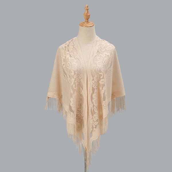 Dame Sjal Kveldsball Cape BEIGE beige