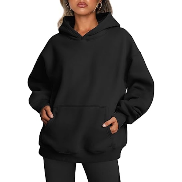 Trendy Queen Dame Oversized Hoodies Fleece Sweatshirts Langærmede Sweatre Pullover Efterår Outfits