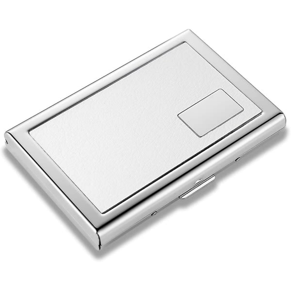 Visitkortshållare Rfid Kreditkortshållare Protector Slim Metal Case Vit -
