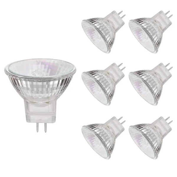 MR11 halogeeni lamppu, 20W 12V MR11 halogeeni lamppu, korkea värirenderointi-indeksi, 6 kpl