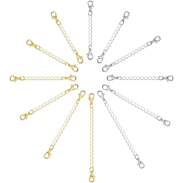 12st kedjeförlängare smycken halsband hummer spännen och förslutningar för halsband käsivarsinauha smycken gör