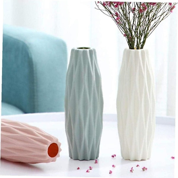 Nordisk Imitert Blomkrukke Origami Plast Vase Flaske Stuekjerne