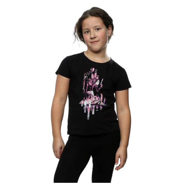 Star Wars Girls Rogue One Jyn And K-2SO T-skjorte i bomull 9-11 Ja Svart 9-11 år