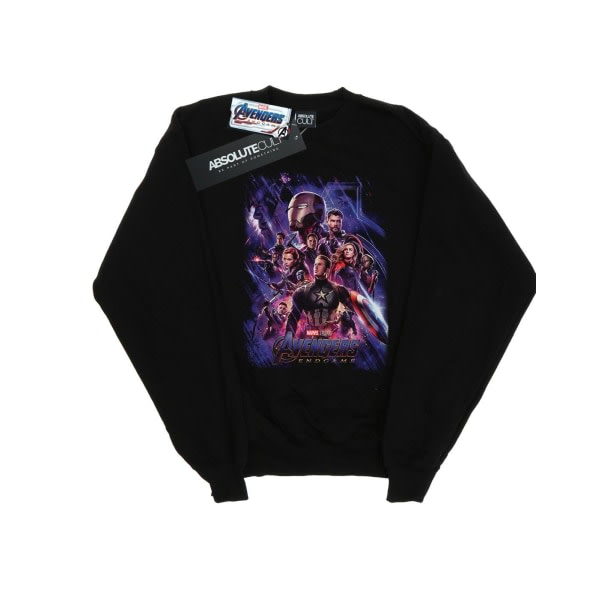 Marvel Girls Avengers Endgame Movie Poster Sweatshirt 5-6 år Svart 5-6 år