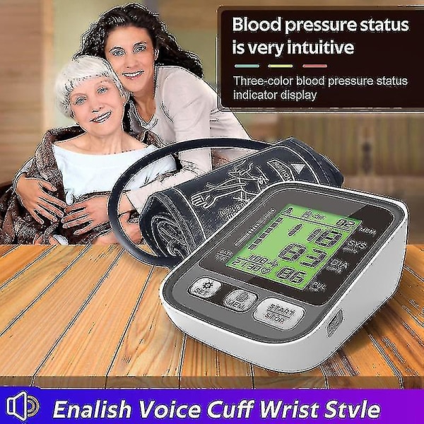 Utstyr Overarm Automatisk digitaltrykk mon Oppladbar blodtrykksmåler mon