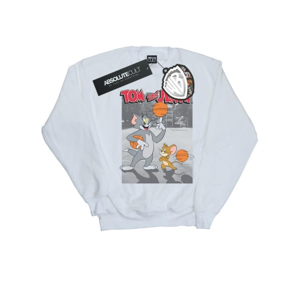 Tom And Jerry Boys Basketball Buddies Sweatshirt 5-6 år hvid hvid 5-6 år