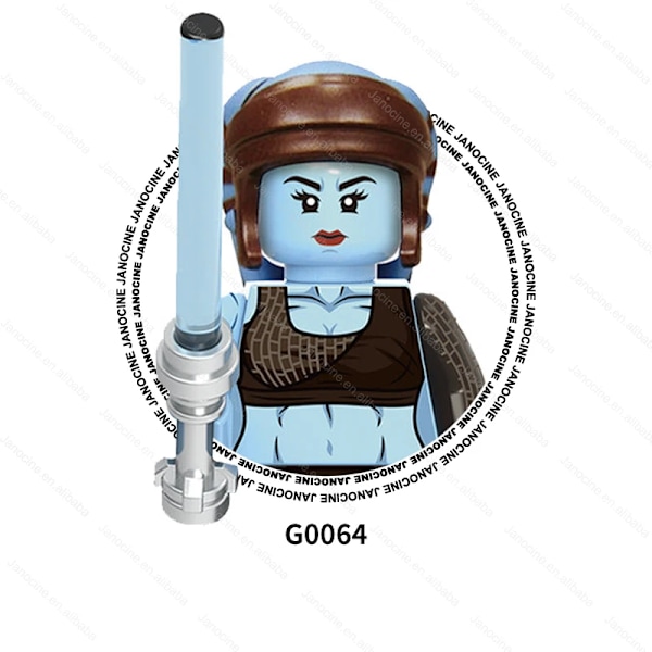 SW Rymdkriget Darth Mini Actionfigurer Klonsoldat Droider Jedi Anakin Skywalker Byggklossar i Plast Set Barnpresent G0064-Aayla Secura
